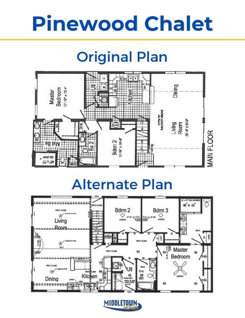 Pinewood Chalet Middletown Homes